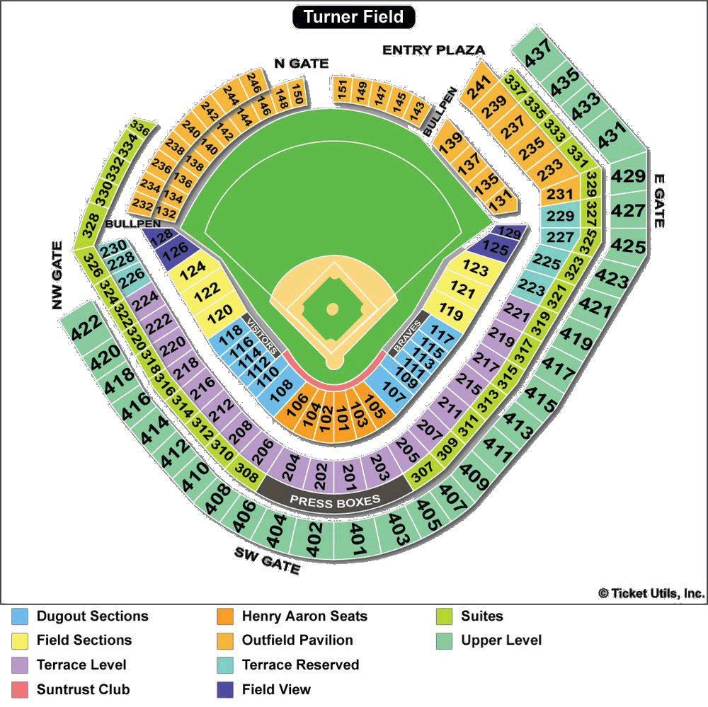 Atlanta Braves Spring Training Stadium Seating Chart