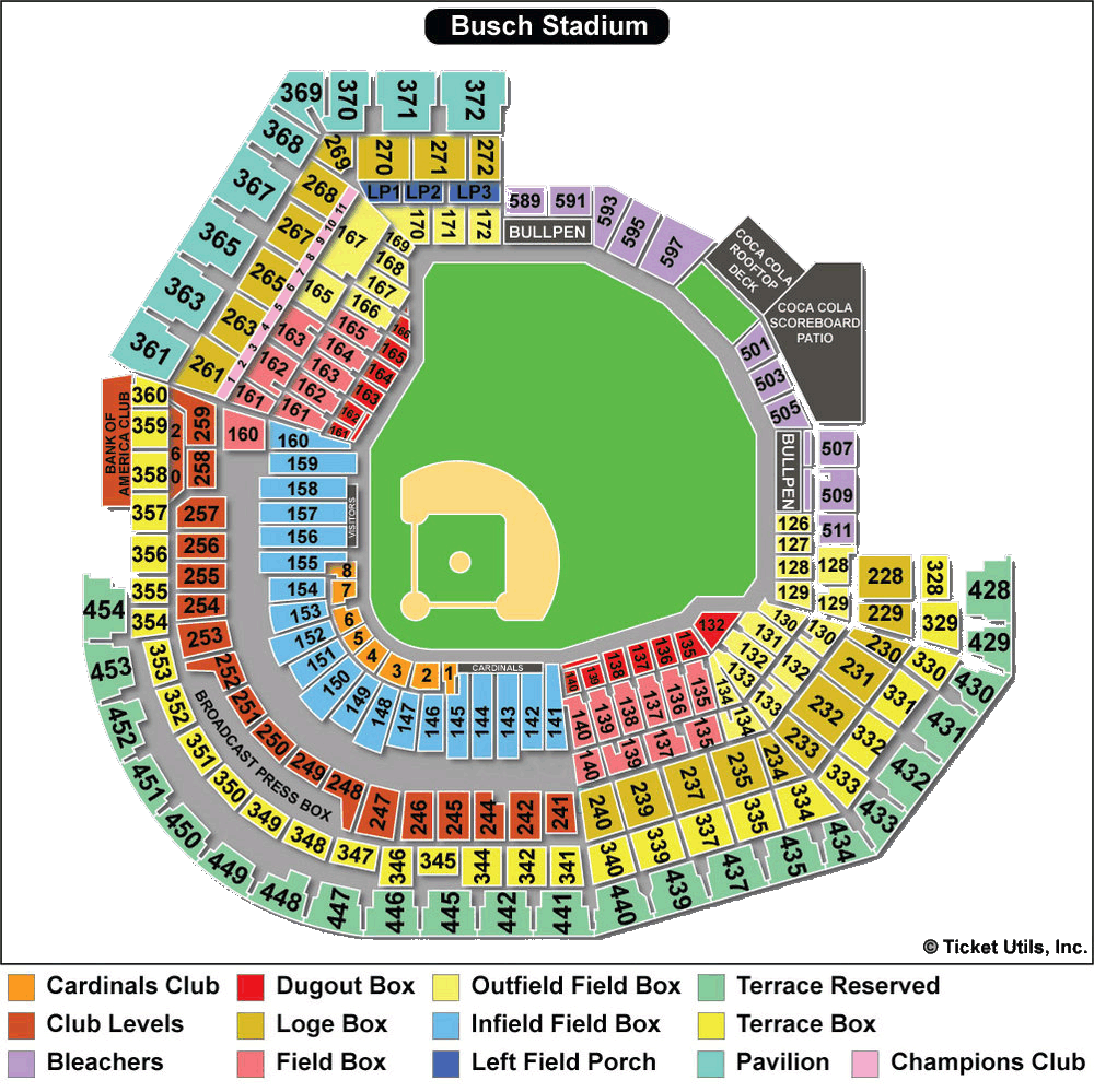 Ballpark Seating Charts, Ballparks of Baseball