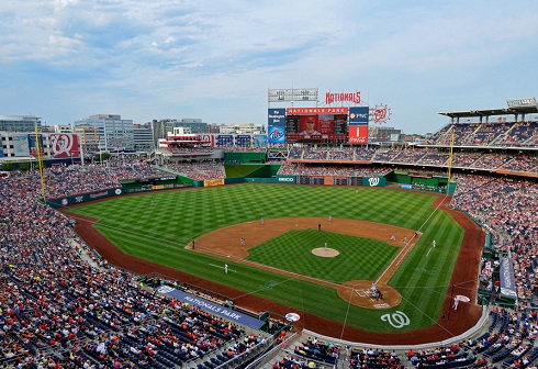 View from behind homeplate at Nationals Park - Picture: Mark Whitt