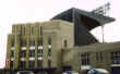 Outside Cleveland Municipal Stadium.
