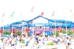 Outside Rosenblatt Stadium.