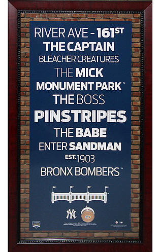 New York Yankees Framed Subway Art New York Yankees Framed Subway Art