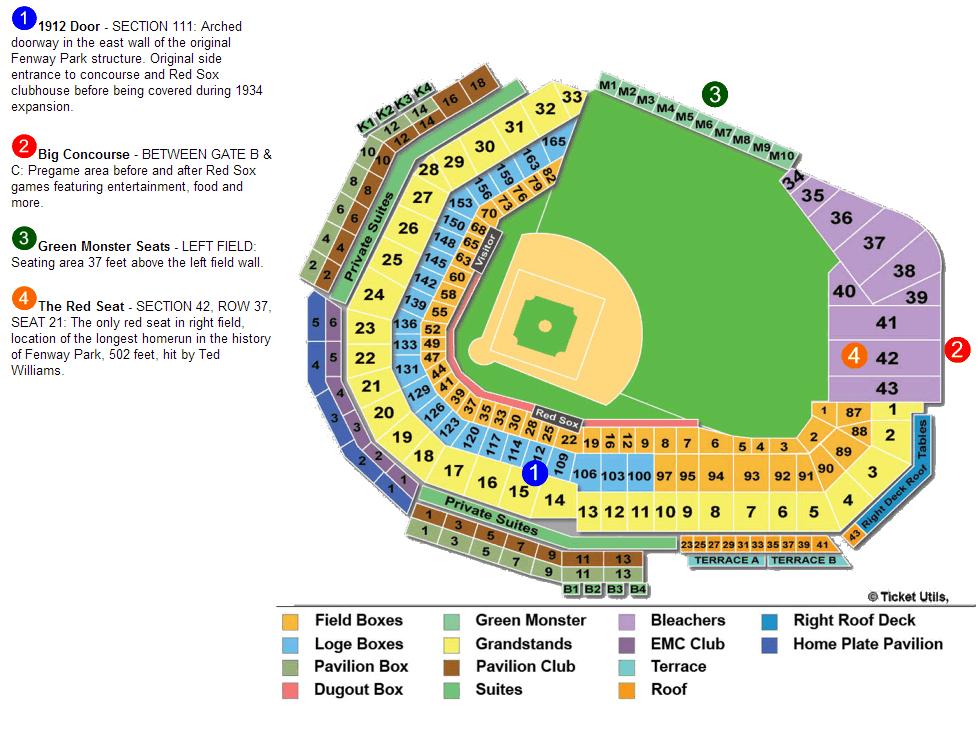 Fenway Park Pearl Jam 2018 Seating Chart