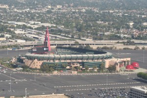 Aerial of Angel Stadium