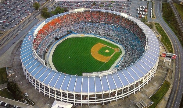 View of Atlanta Fulton County Stadium, former home of the Atlanta Braves