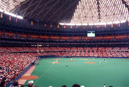 Houston Oilers Astrodome (1968-1996) 9 Replica Stadium with Case