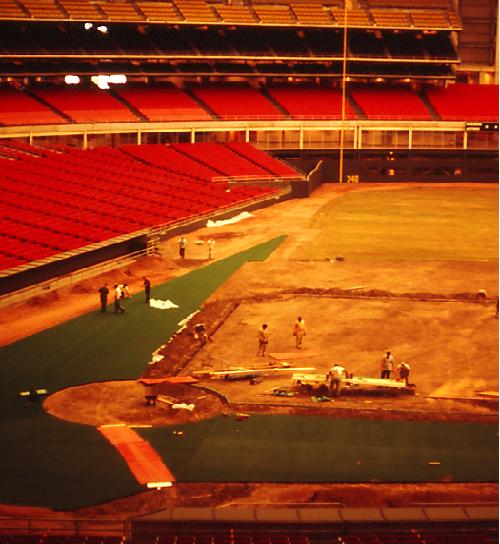 Houston Oilers Astrodome (1968-1996) 9 Replica Stadium with Case