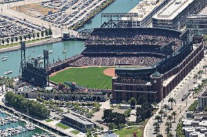 Aerial of AT&T Park