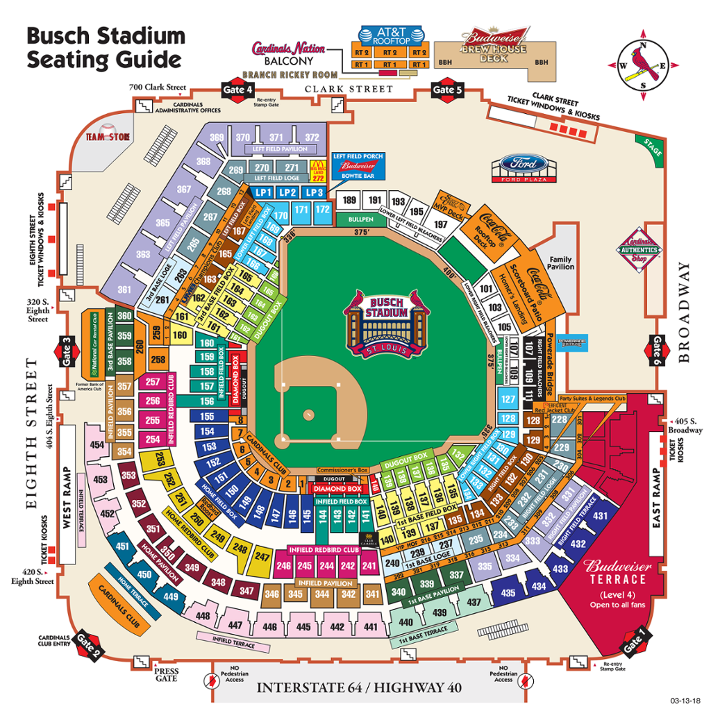 Budweiser Bleachers Seating Chart