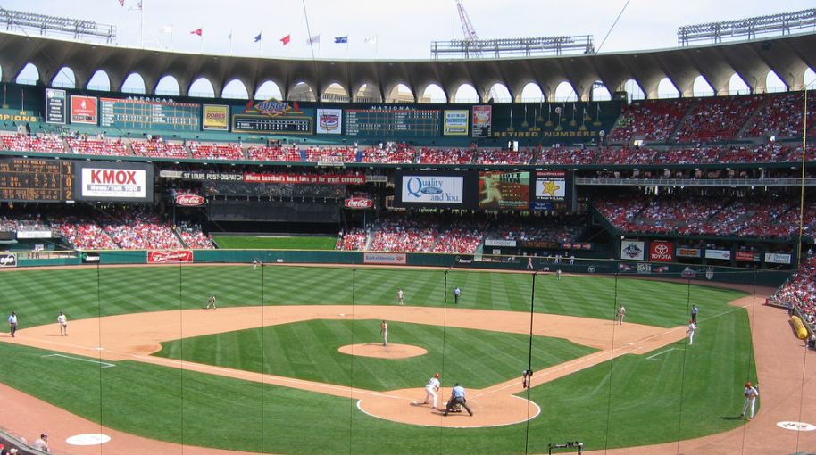 View from the Upper deck at Old Busch Stadium