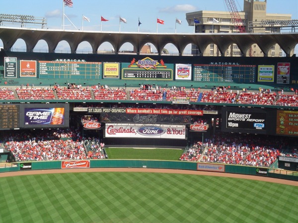 St. Louis Cardinals 13'' x 24'' Busch Stadium Statement Size Laser