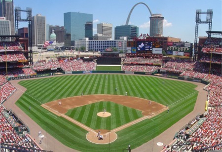 St. Louis Cardinals Busch Stadium Scene Wallet at Smathers and Branson