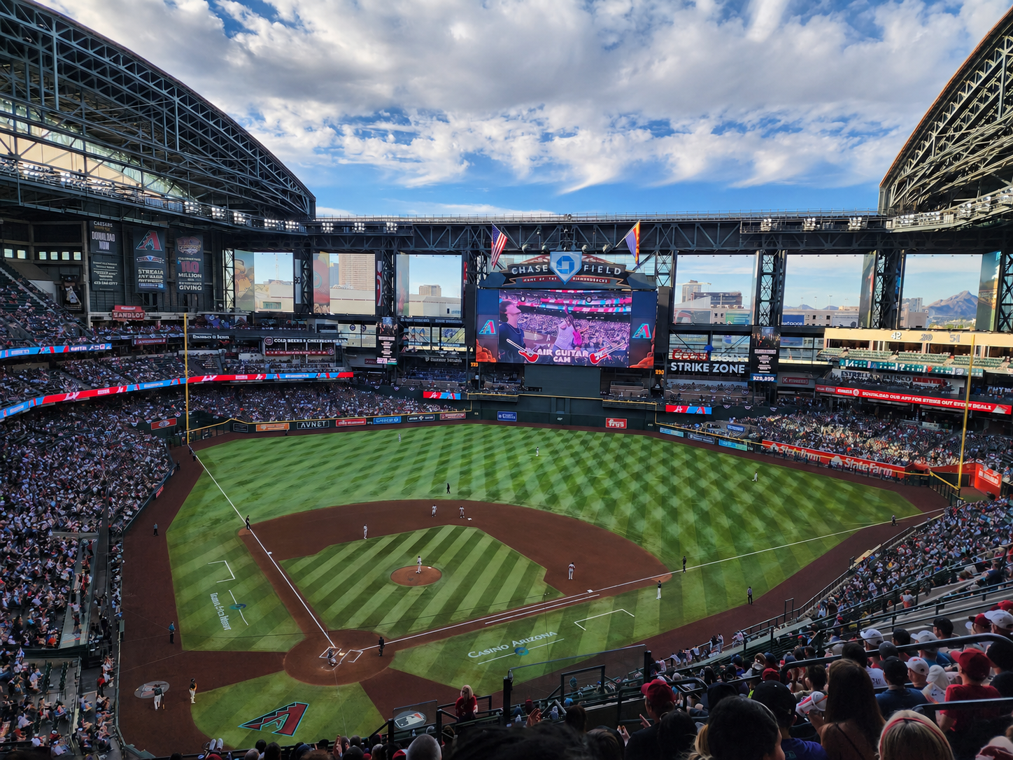 View from the upper deck at Chase Field.