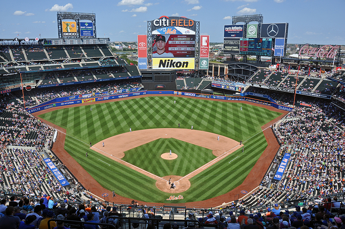View from the upper deck at Citi Field, home of the New York Mets