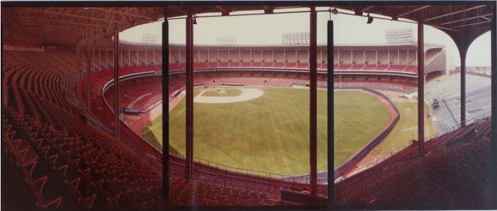 Cleveland Municipal Stadium, former home of the Cleveland Indians
