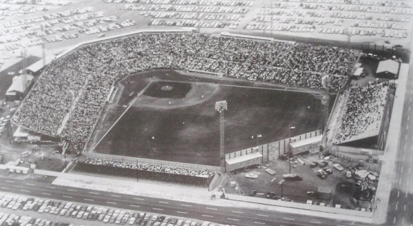 Aerial of Colt Stadium, former home of the Houston Astros