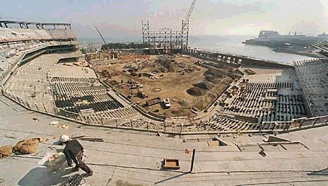 Image result for oracle park under construction
