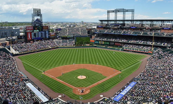 View from the upper deck at Coors Field