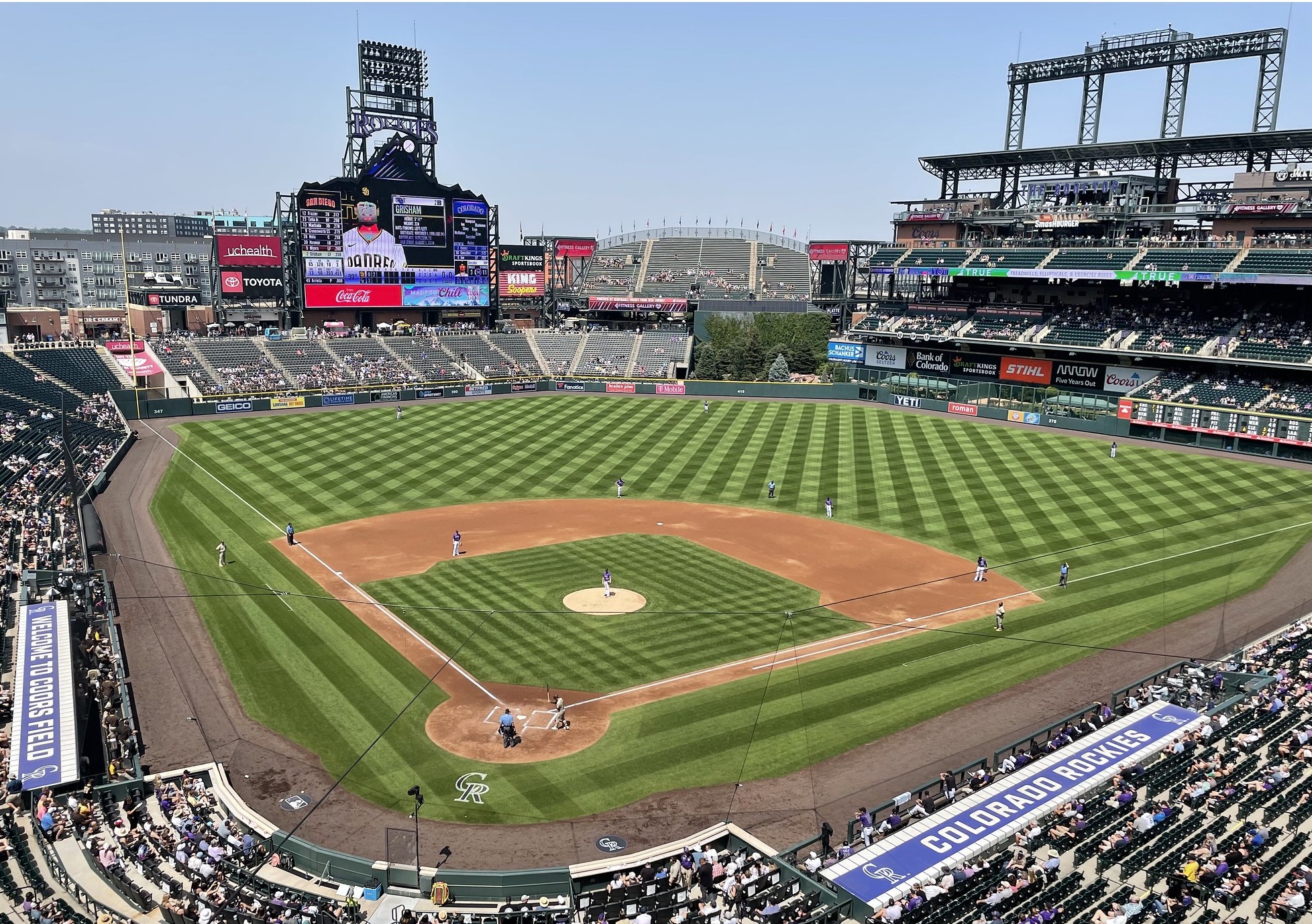 View from the upper deck at Coors Field