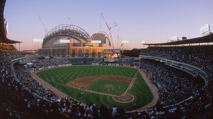 County Stadium, former home of the Milwaukee Brewers