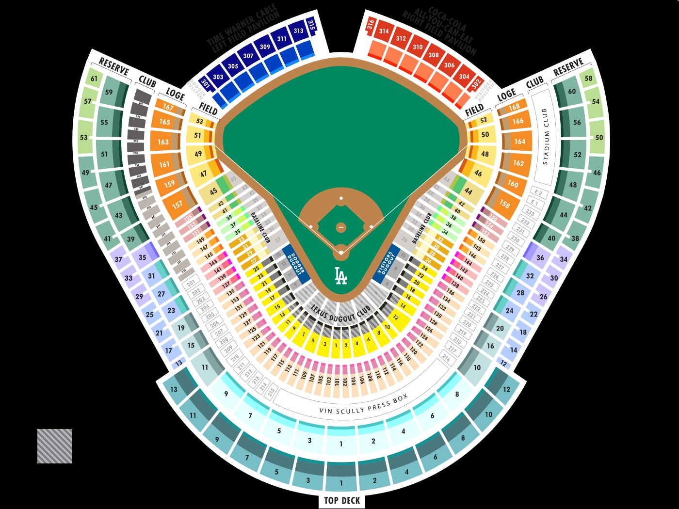 Dodger Seating Chart With Rows