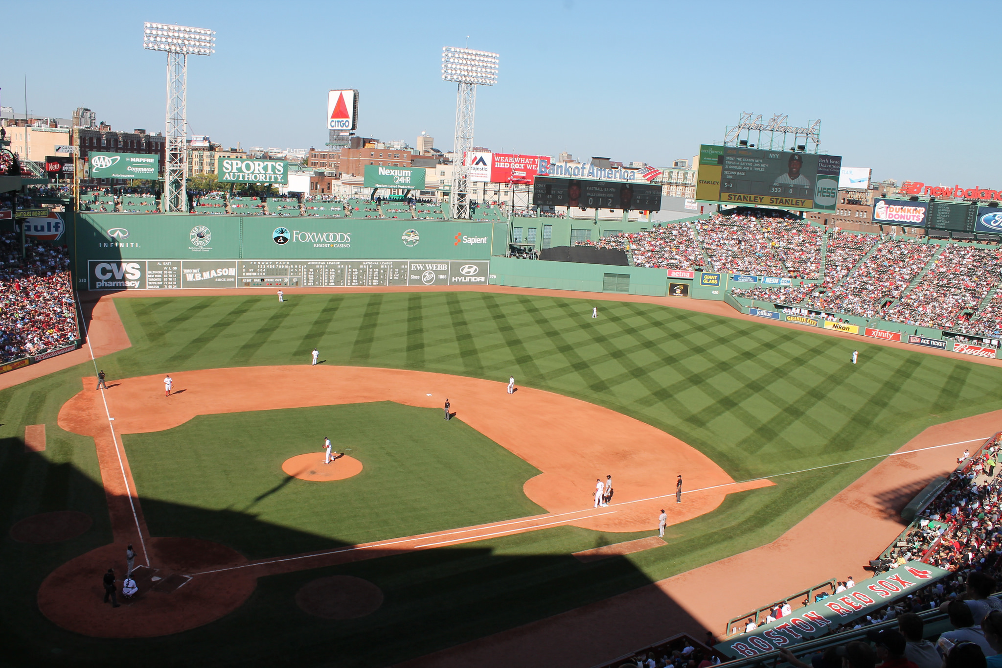 Now in centerfield at Fenway Park!