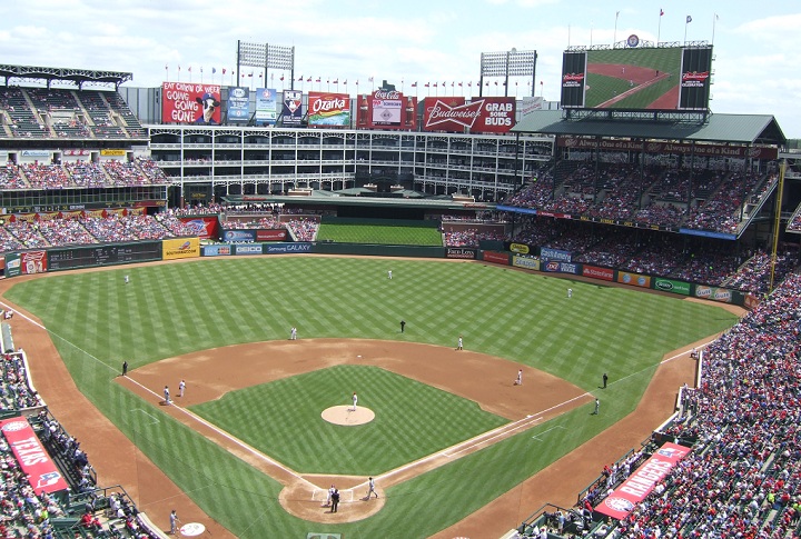 View from the upper deck at Globe Life Park