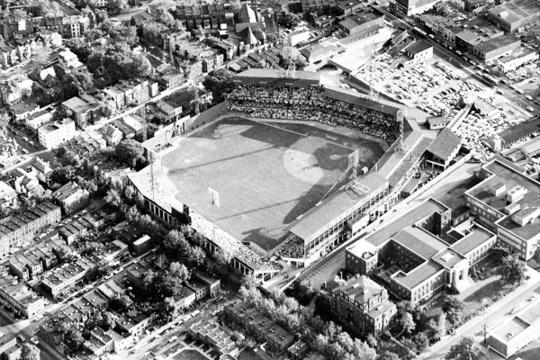 Aerial of Griffith Stadium, former home of the Washington Senators