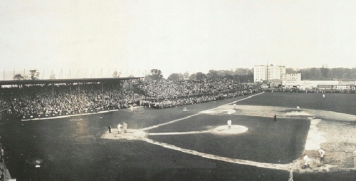 View of Hilltop Park, former home of the New York Highlanders