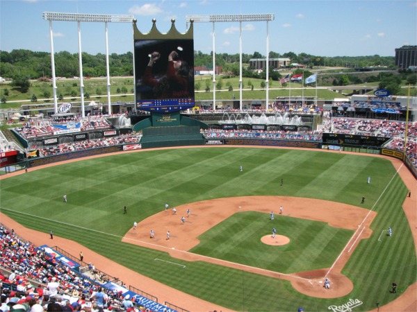 kansas city royals stadium waterfall