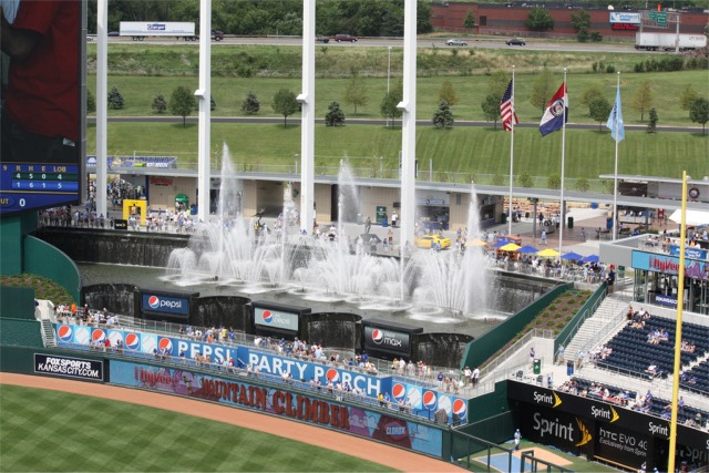 kansas city royals stadium waterfall