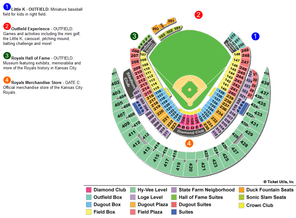Kc Royals Kauffman Stadium Seating Chart