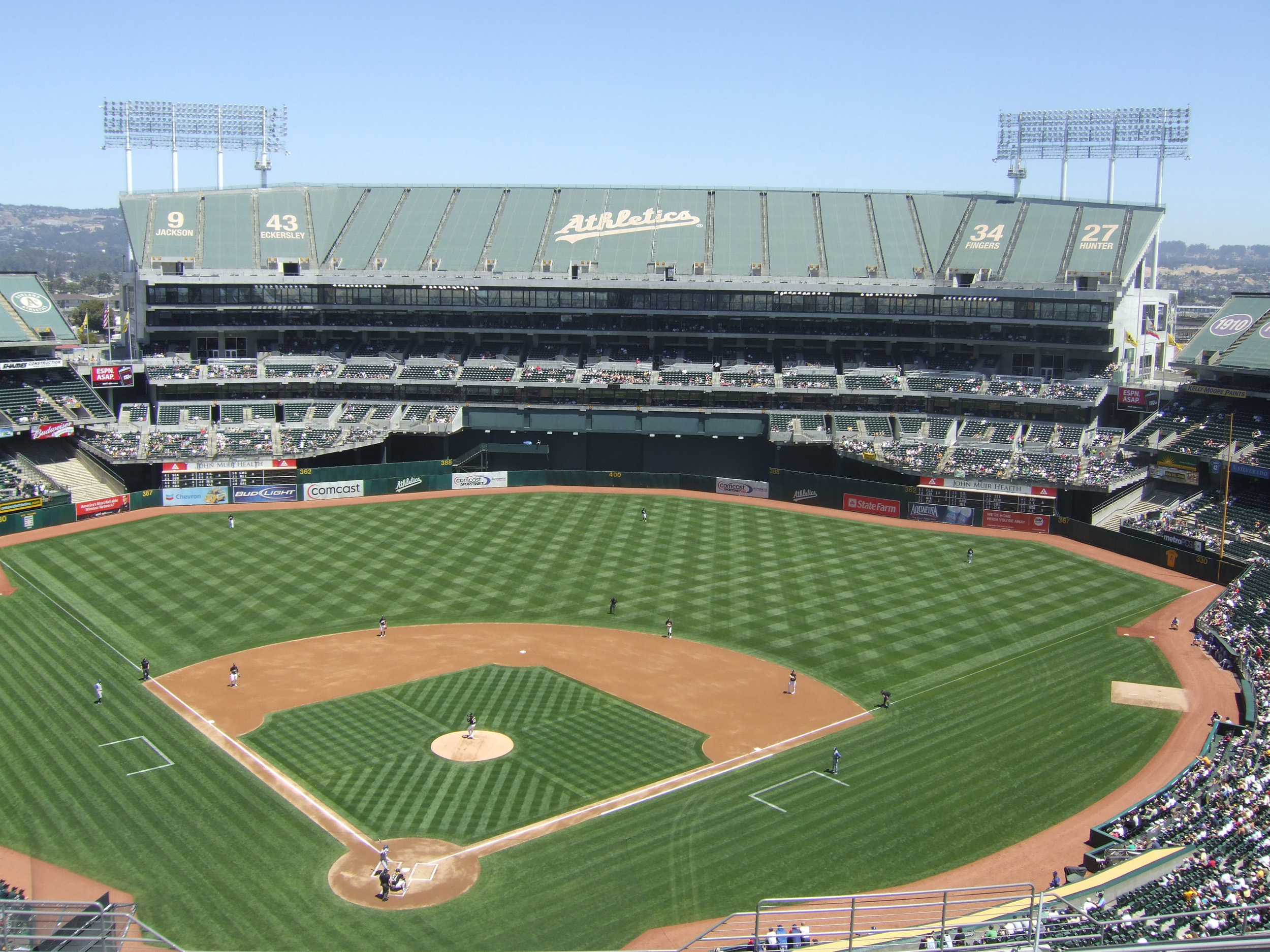 Oakland Coliseum Baseball Seating Chart