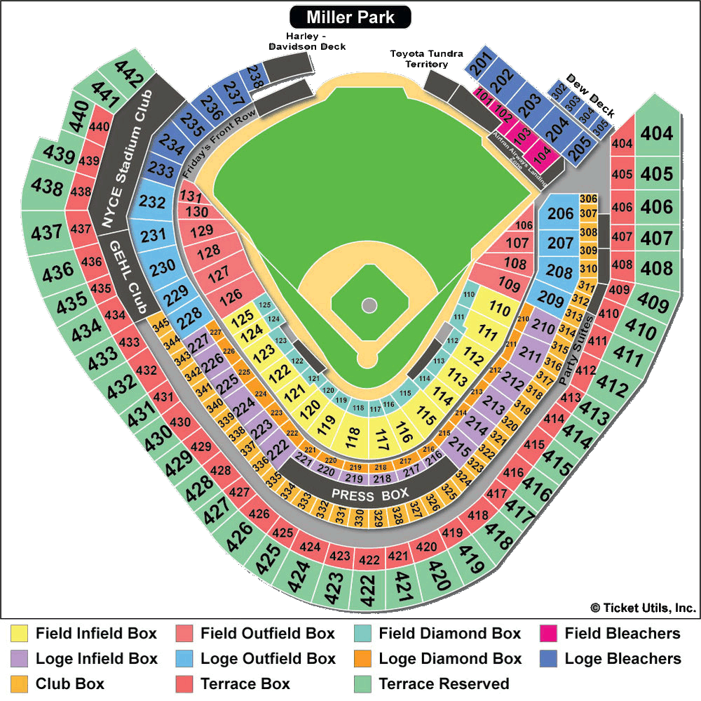 Comerica Field Seating Chart