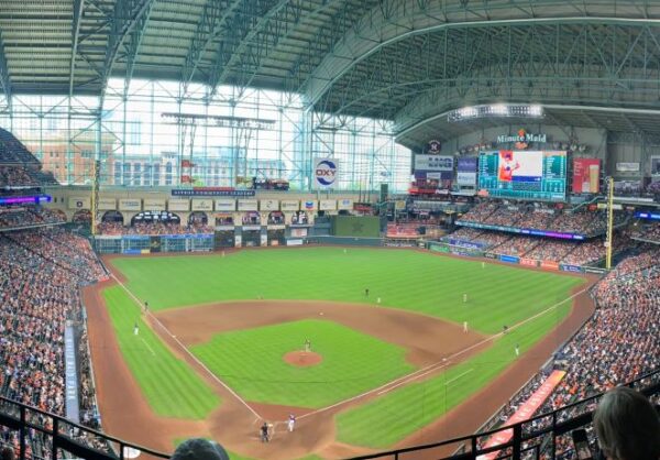 View from the upper deck at Minute Maid Park, home of the Houston Astros