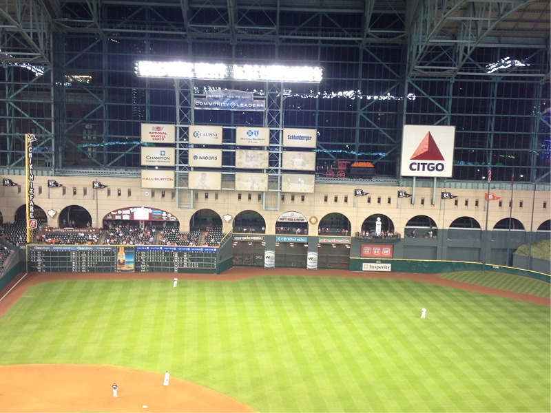 minute maid park left field