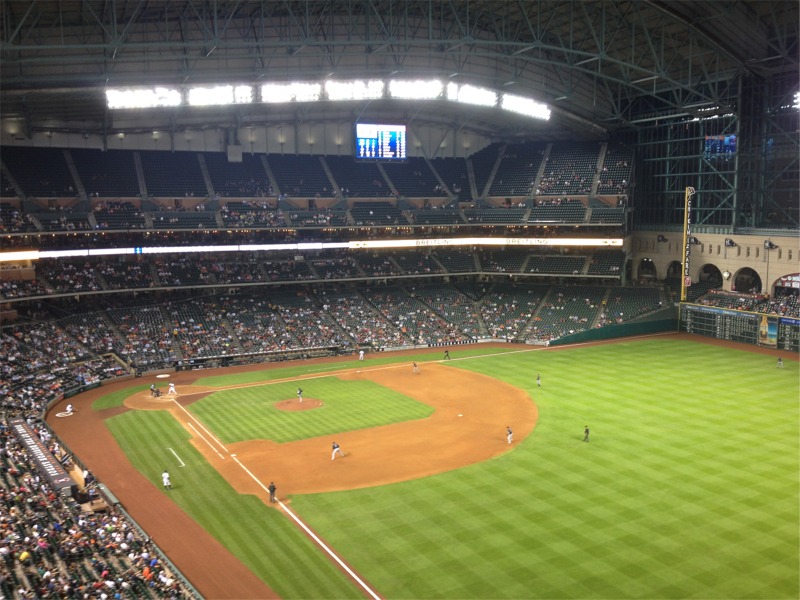 Minute Maid Park roof history