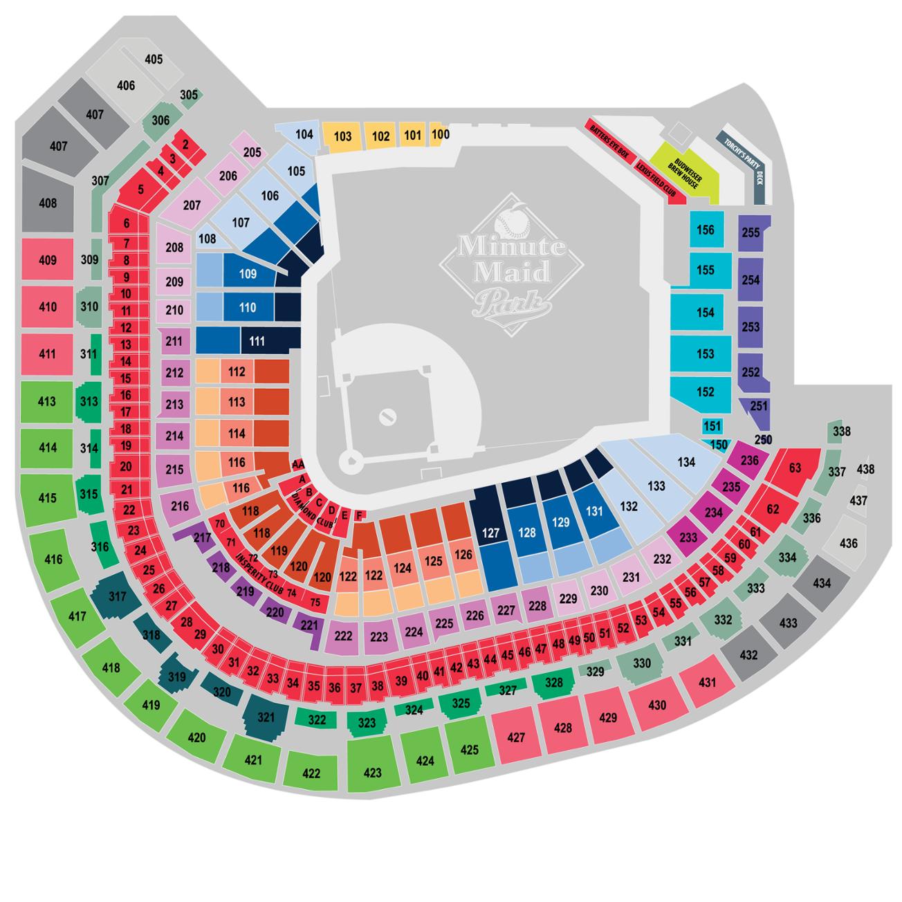 Astros Seating Chart At Minute Maid Park Bios Pics