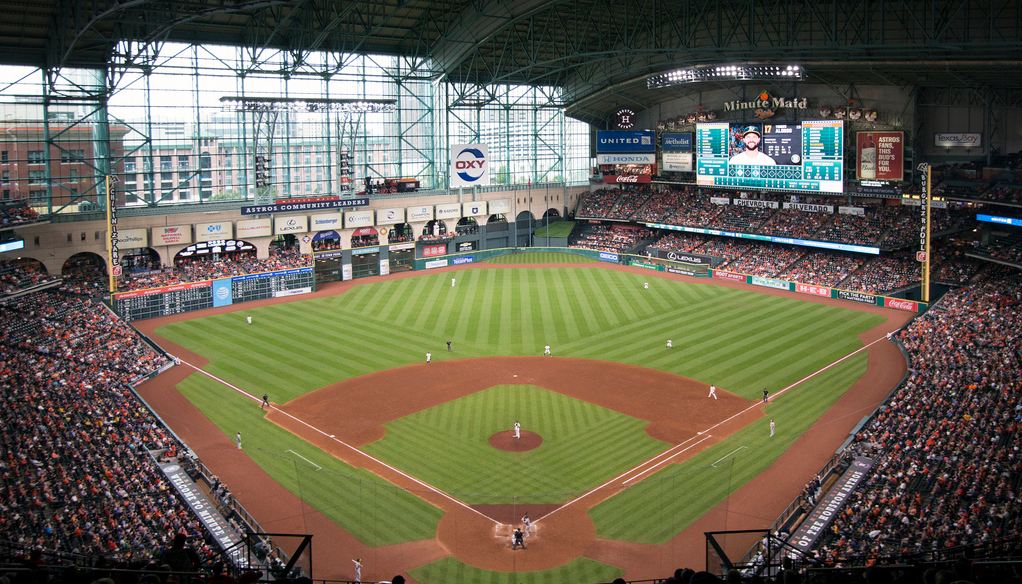 View from the upper deck at Minute Maid Park, home of the Houston Astros