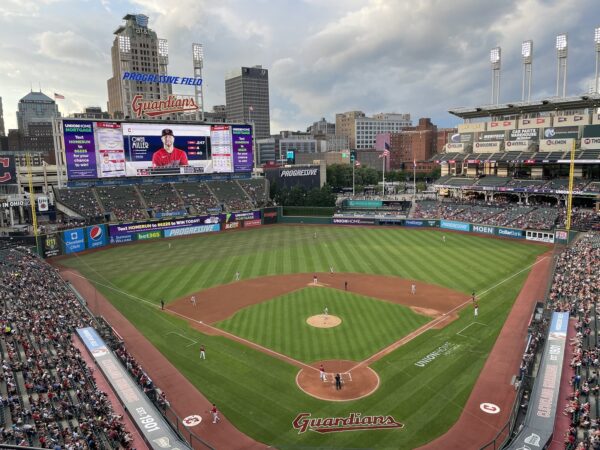 Progressive Field, home of the Cleveland Guardians