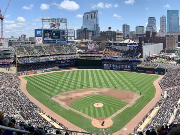 View of Target Field from the upper deck.