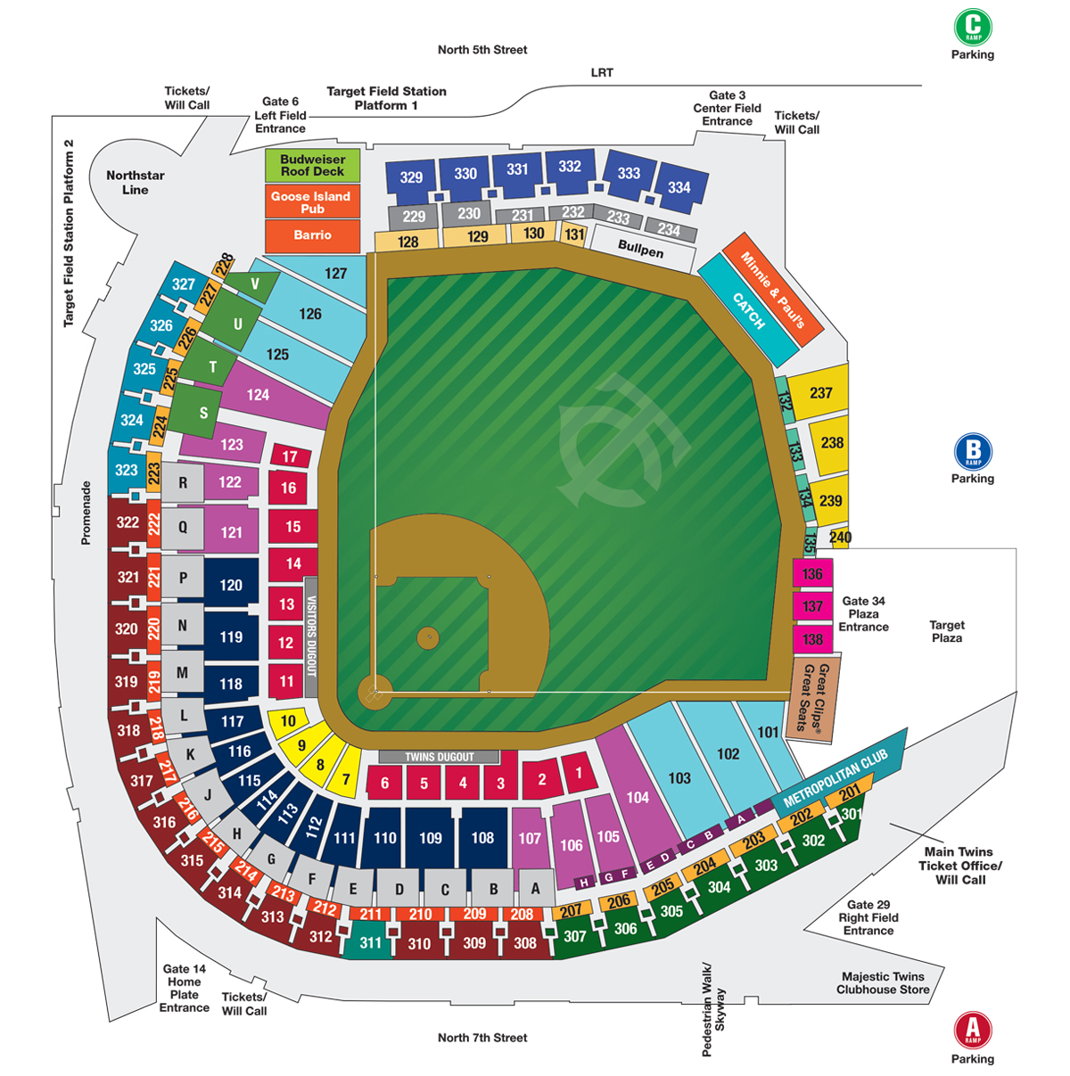 Progressive Field Seating Chart Rows