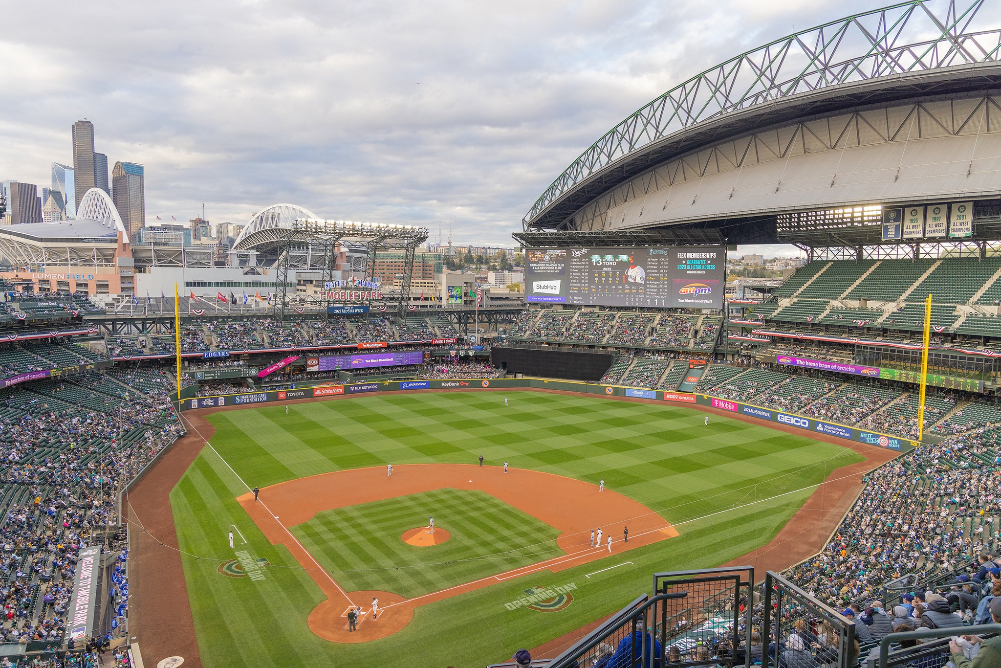 View from the upper deck at T-Mobile Park