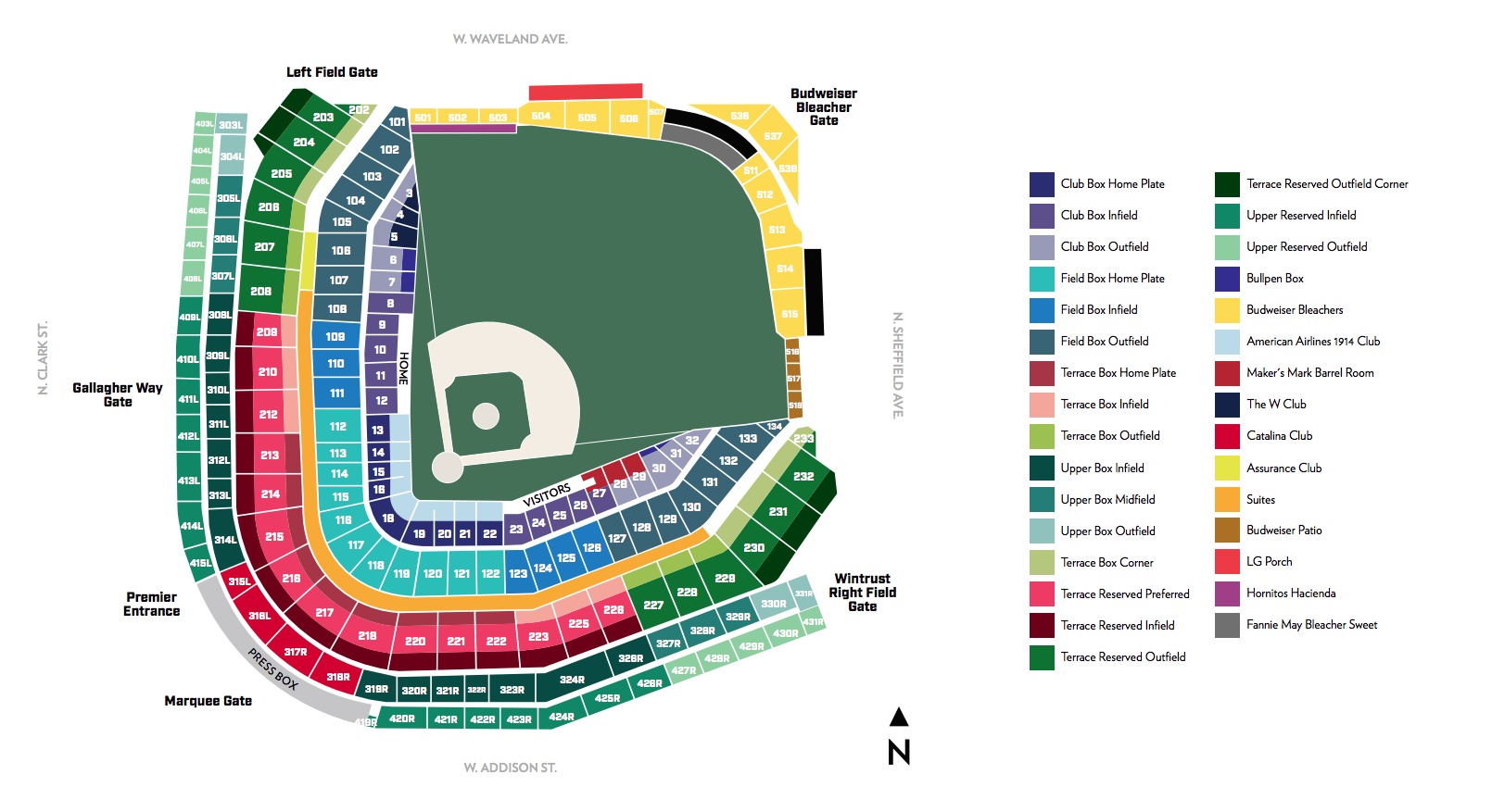 MLB Ballpark Seating Charts, Ballparks of Baseball