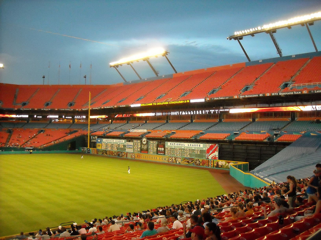 Um jogo no SunLife Stadium de Miami