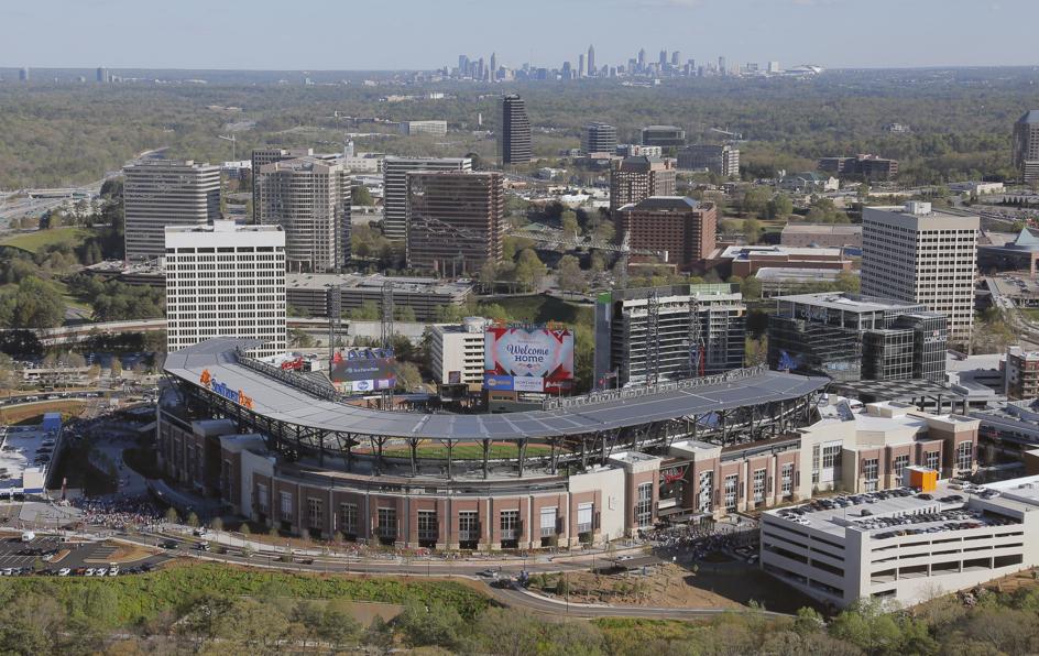 Aerial of SunTrust Park - Picture: Atlanta Journal Constitution