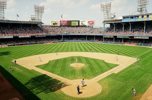 View of Tiger Stadium, former home of the Detroit Tigers