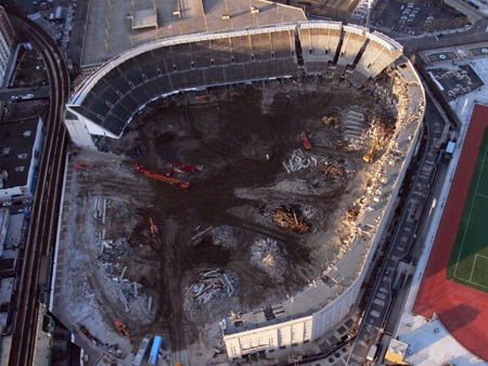 Old Yankee Stadium - Demolition of Concrete Structure Reinforced with Steel  