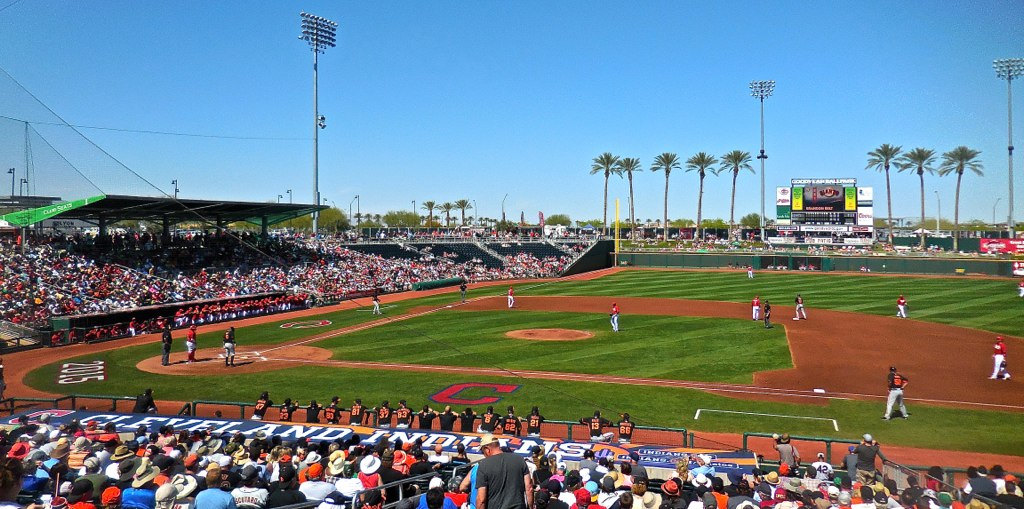 Goodyear Ballpark, spring training home of the Cleveland Guardians and Cincinnati Reds