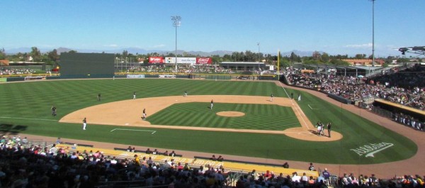 Hohokam Stadium, spring training home of the Oakland Athletics